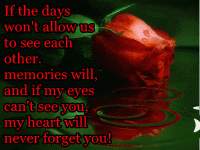 You keep getting mad that we have not made love. Why Can't you see I am afraid because I
 know I will have to let you go. 