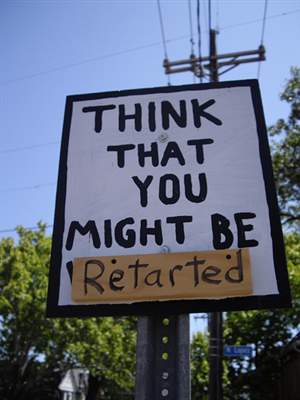 Lots of misspelled words bug me, but none aggravate me more than &quot;retarted&quot;.  I don't get it, it's not even pronounced that way! 
