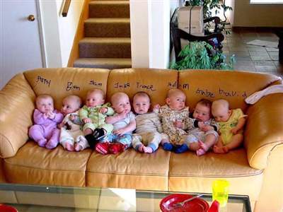 I envy the octuplets mom.  I wish I had the courage to fly in the face of sanity to quell my maternal instincts.