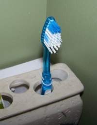 My wife wont let me pee in her mouth, so every morning i pee on her toothbrush in the shower.
