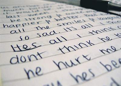 I write in my diary everything I want to tell my husband but too afraid to tell him and leave it out in the open hoping that he will read it.