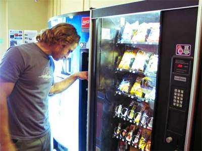 Every time I watch the chips fall in the vending machine I pretend that they're jumping off a ledge and committing suicide.