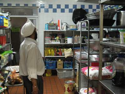 I go in our restaurant's storeroom and cut really stinky-ass farts, then hide until the towel-head chef comes in. He gets so pissed off. 