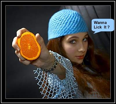She made me an offer. I couldn't refuse. I licked it all night long. I liked the orange too.